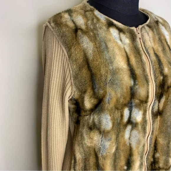 90s Vintage Alberto Cacciari Merino Wool Blend Front Zip Up Jacket No Size - Picture 2 of 11